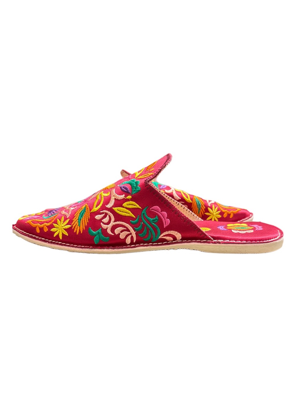 EMBROIDERED FLORAL MOTIF MULES NWOT - Picture 5 of 6